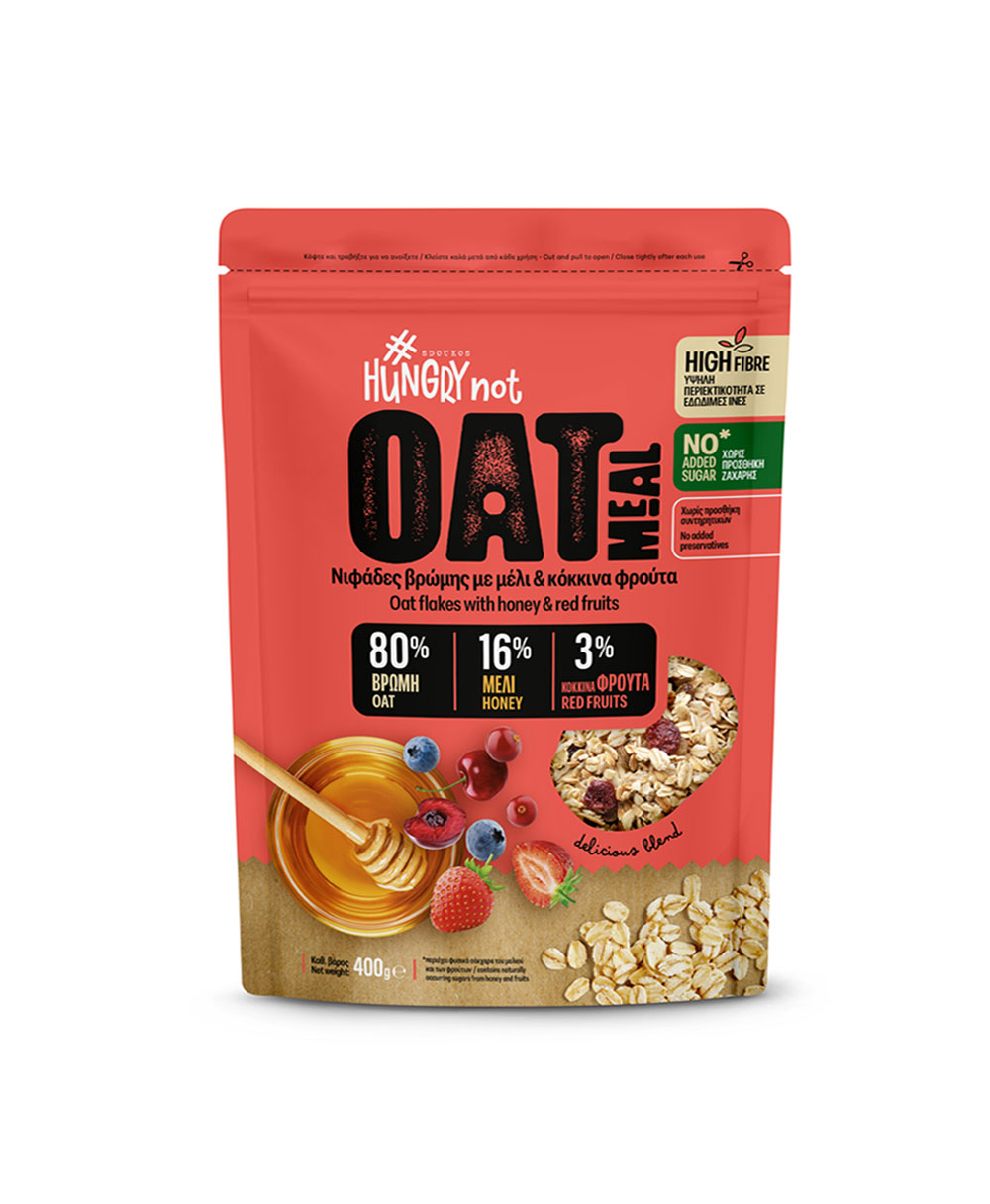 OAT MEAL με Μέλι & Κόκκινα Φρούτα